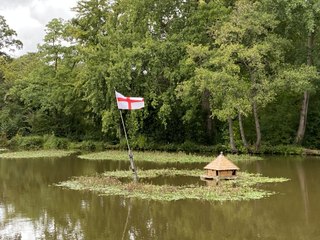 St George and Union Jack Flags are flown around Wellington