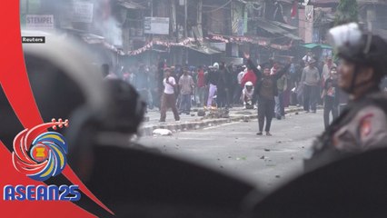 Puluhan ribu pekerja Indonesia berdemonstrasi tuntut hak