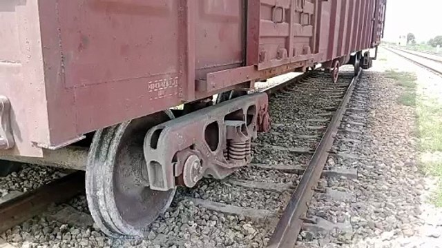 Freight train derailed at wahabshah railway station sindh near Tandoadam🥱