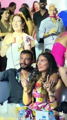 هاجر أحمد بصحبة زوجها وتتفاعل مع تامر حسني بحفلته بليالي مراسي