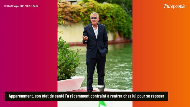 George Clooney pas en forme ? L'acteur présent à la Mostra de Venise est rentré chez lui pour se reposer…