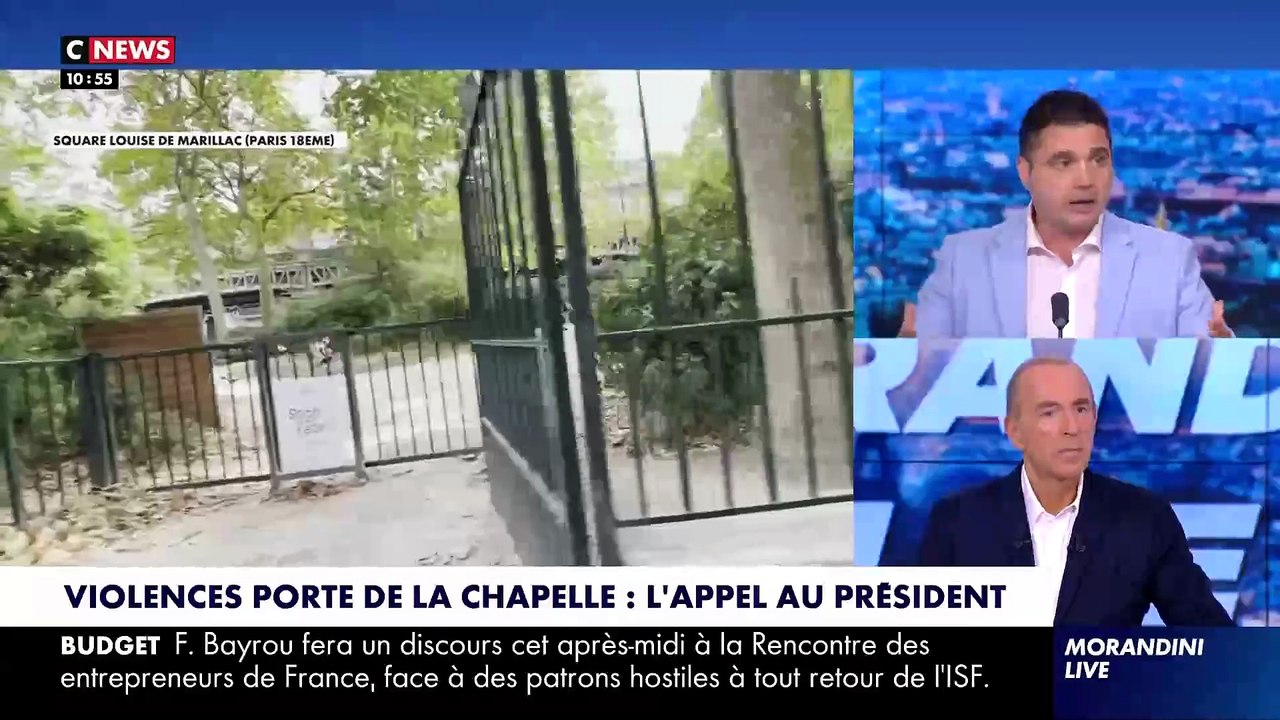 Face aux bagarres, à l'insécurité et aux délinquants, les riverains de la Porte de la Chapelle interpelle Emmanuel Macron dans "Morandini Live": "Monsieur le président, aidez-nous !" - VIDEO