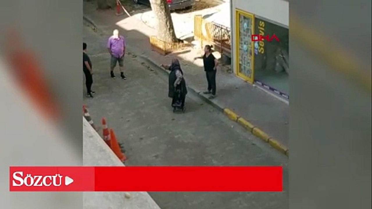 Ev sahibi ile kiracı arasında biber gazlı, sopalı kavga kamerada