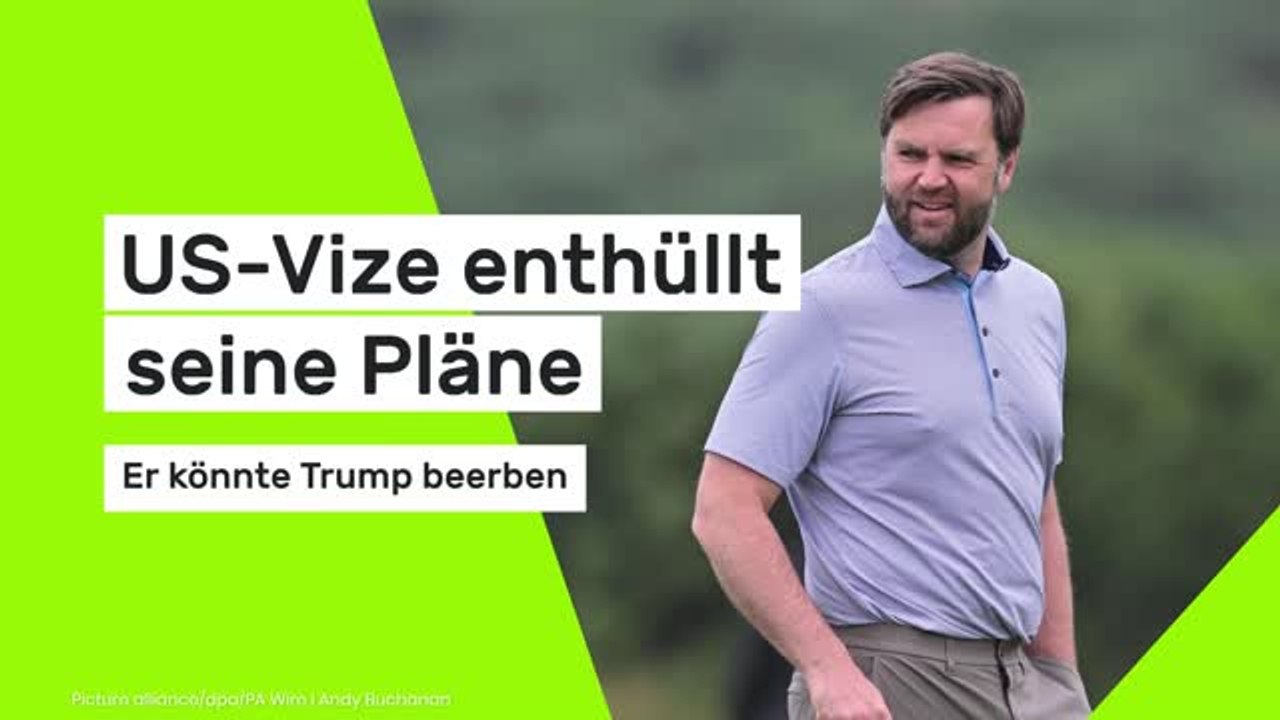 US-Vize enthüllt seine Pläne - er könnte Trump beerben