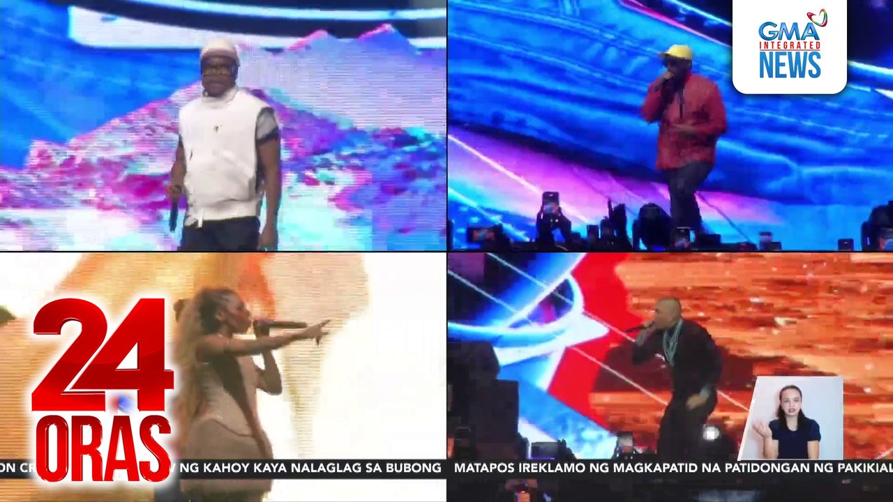 Concert ng Black Eyed Peas, dinagsa ng Pinoy fans; Apl.de.Ap at Sandara Park, may surprise performance | 24 Oras