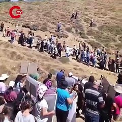 Sivas'ta yüzlerce yurttaş 'madene hayır' yürüyüşüne katıldı