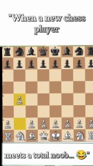 When a Noob Defeats a New Chess Player 😂♟️ #ChessShorts