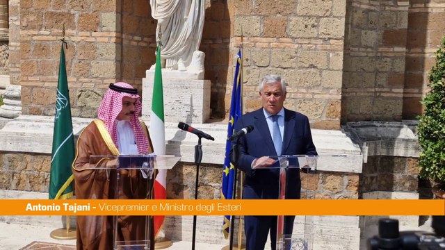 M.O. Tajani Al lavoro con Arabia Saudita per soluzione a due stati