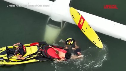 Usa, atterraggio di emergenza in mare: pilota salvato in 30 secondi al largo di Oak Island