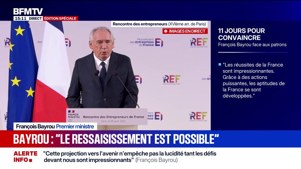 François Bayrou : “Dans l’ancien état du monde, nous avions perdu la bataille industrielle, dans le nouveau, nous avons tout pour la gagner”