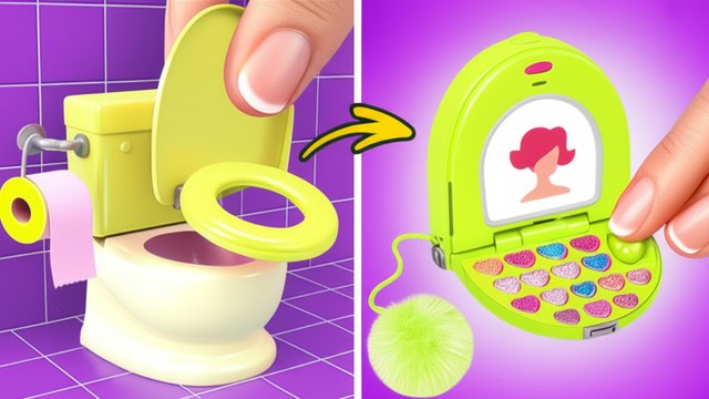 De Nerd à Poupée Populaire TRANSFORMATION 👄 Miniatures et Bricolage par 123 GO! TRENDS