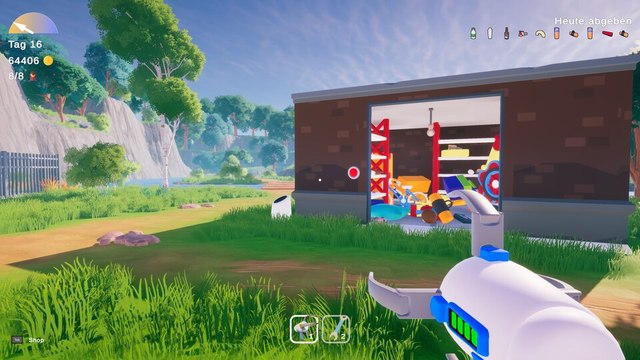 Im neuen Indie-Spiel Store it! baut ihr als kleiner Roboter mit eurer Gravity Gun ein Lagerhaus