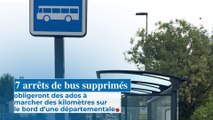 7 arrêts de bus supprimés obligeront des ados à  marcher des kilomètres sur une départementale