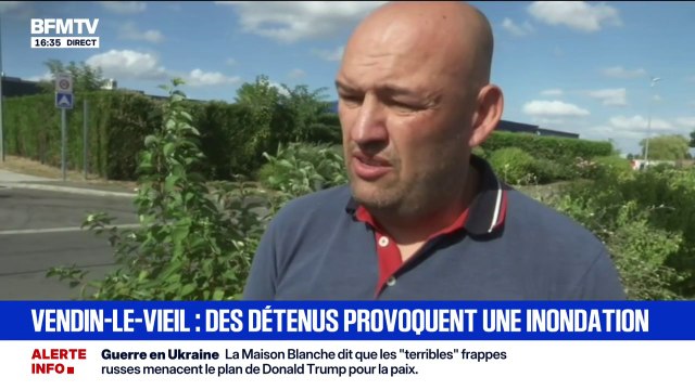 C'était un mouvement collectif et coordonné , dit David Lacroix, un des agents pénitentiaires de la prison de Vendin-le-Vieil, après des inondations provoquées par des détenus