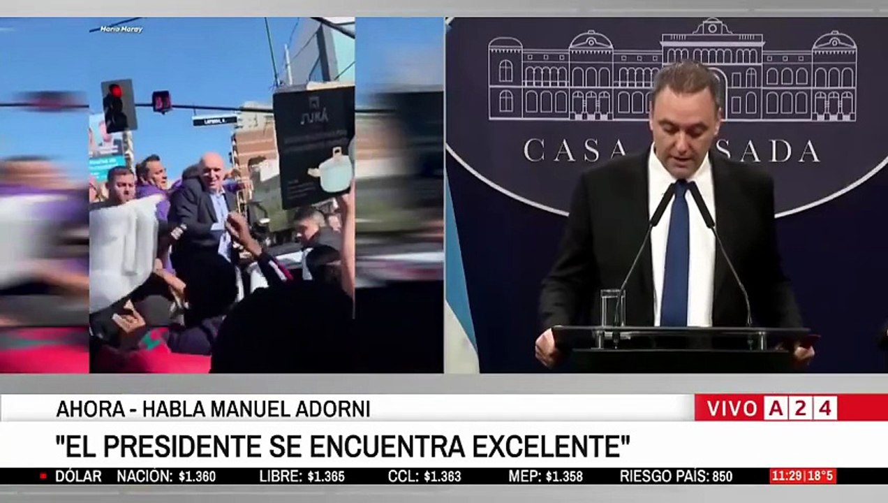 Adorni confirmó detenidos tras los incidentes en Lomas