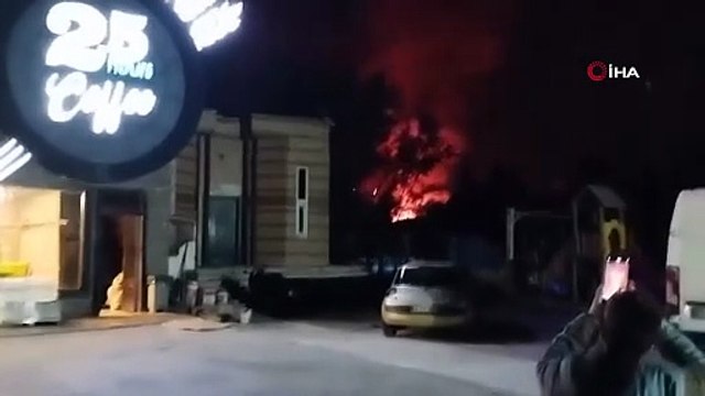 Ankara’da iş yerinde çıkan yangın paniğe neden oldu