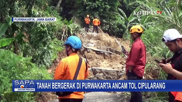 Kondisi Pergerakan Tanah di Purwakarta, Merambat ke Tol Cipularang?