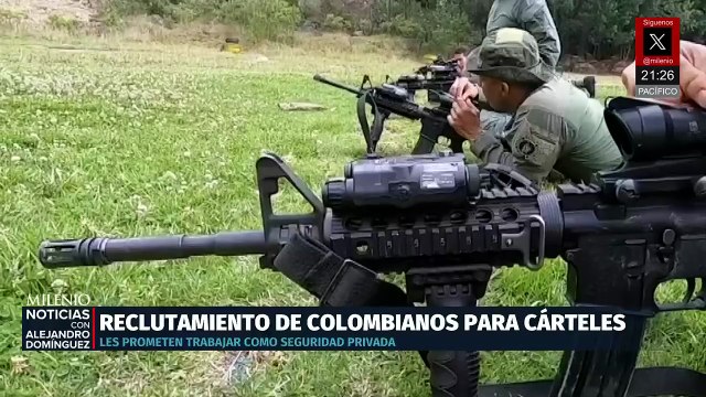 Cárteles en México atraen a exmilitares colombianos con engaños laborales