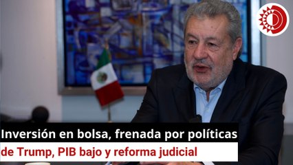 Inversión en bolsa, frenada por las políticas  de Trump, PIB bajo y reforma judicial