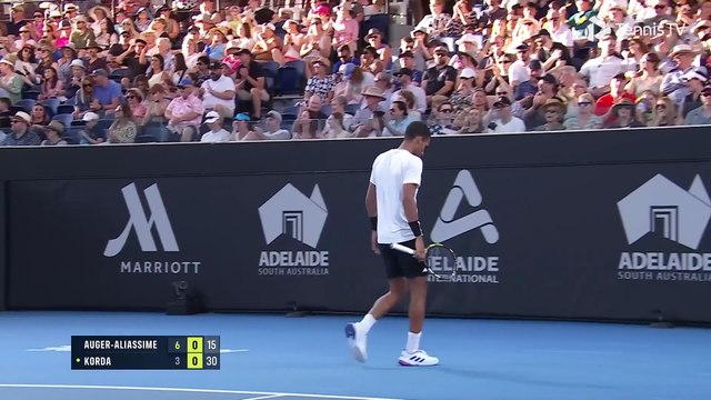 Tennis : Tournoi de Tennis ATP 250 Adelaide International 2025 Finale Simple Messieurs Sebastien Korda - Felix Auger-Aliassime