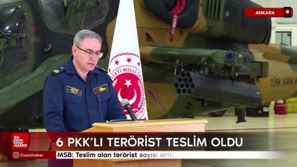 MSB: Teslim olan terörist sayısı arttı