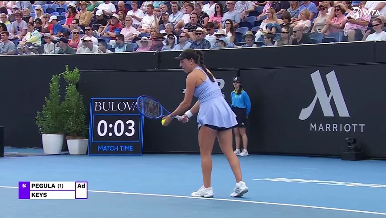 Tennis : Tournoi WTA 250 d'Adelaide International 2025 Finale Simple Dames Jessica Pegula - Madison Keys