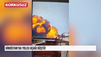 Hindistan'da yolcu uçağı düştü!