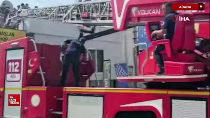 Adana'da işçi elektrik akımına kapıldı