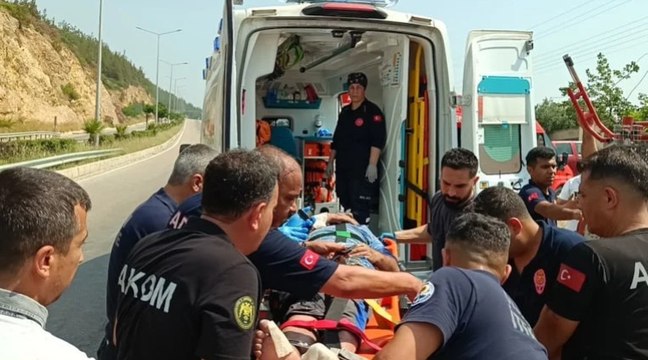 Elektrik akımına kapılan boyacı ölümden döndü