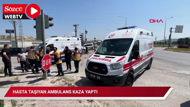 Hasta taşıyan ambulans kaza yaptı: Sağlıkçılar da yolcular da yaralandı