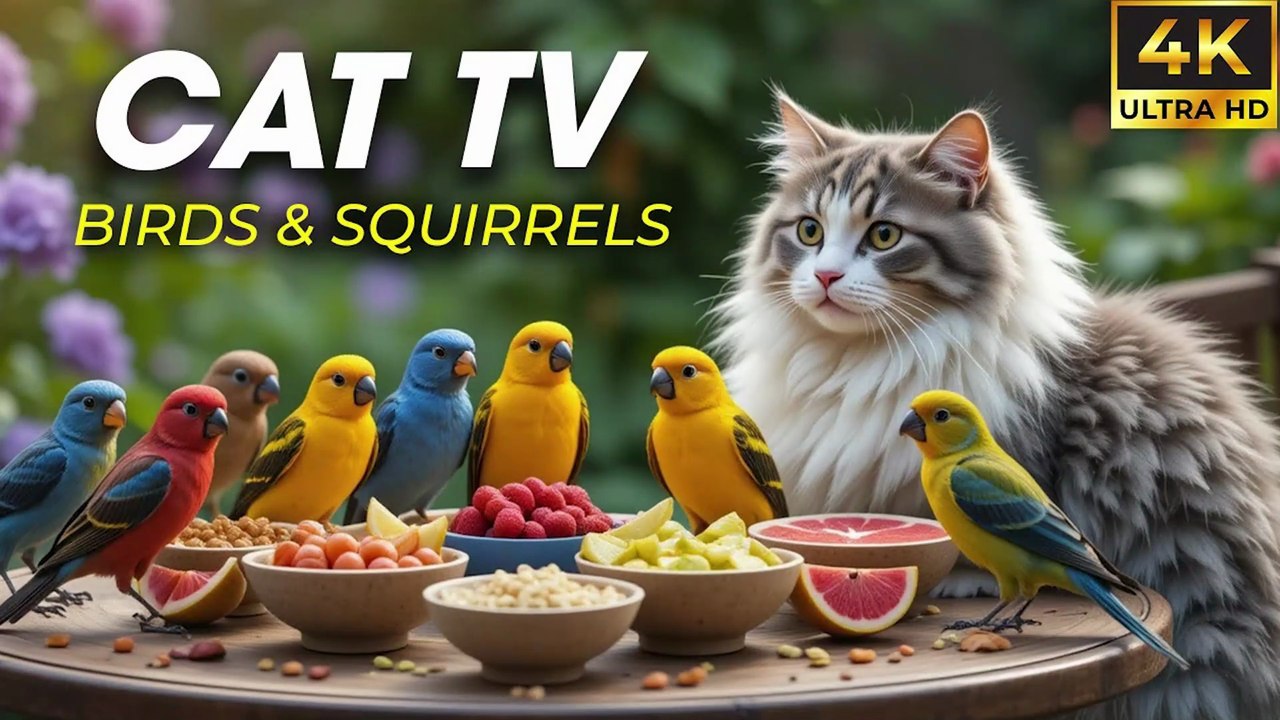Video for Cats Who Love Nature – Birds Chirping & Flying HD - CatTV Central