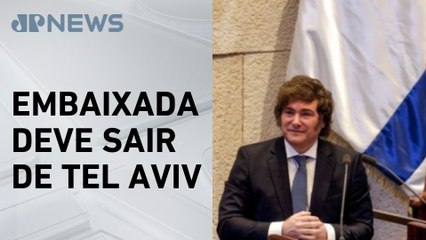 Milei anuncia transferência da embaixada da Argentina para Jerusalém
