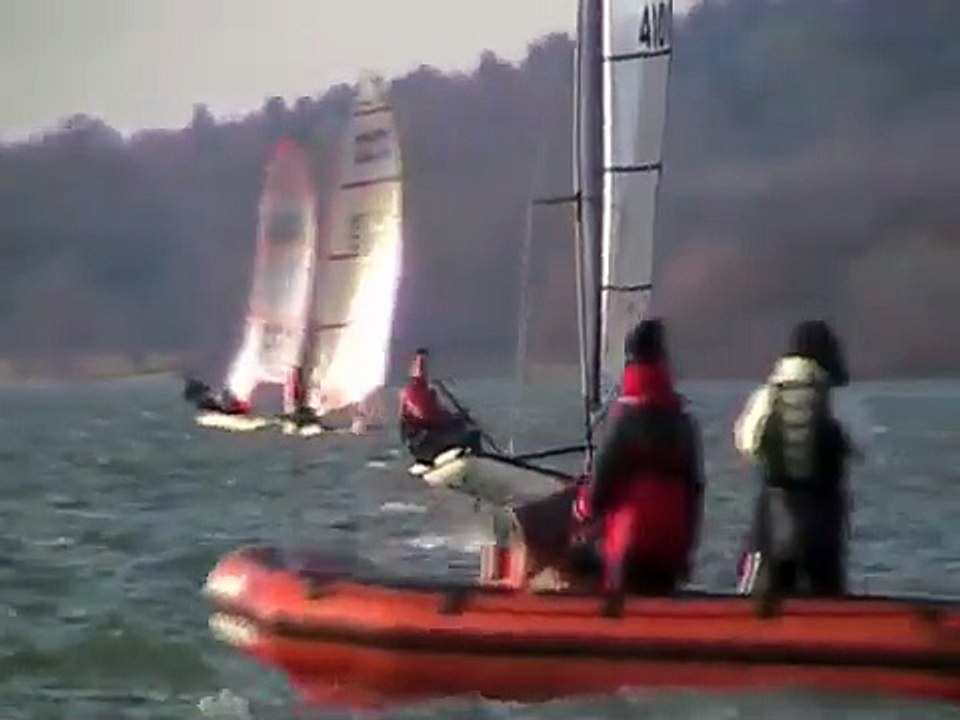 Moth Dinghy Foiling Action