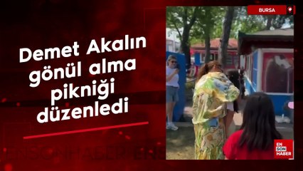 Demet Akalın, gönül alma pikniği düzenledi