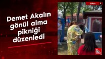 Demet Akalın, gönül alma pikniği düzenledi