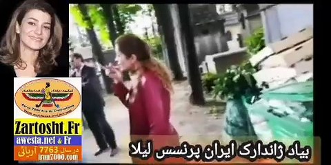 3881-بیاد پرنسس لیلا پهلوی ژاندارک ایران شراب و شامپاین در گورستان تروکادرو برج ایفل پاریس