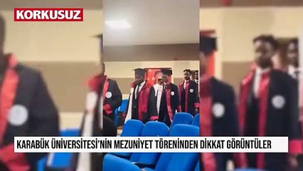 Karabük Üniversitesi’nin mezuniyet töreninden görüntüler