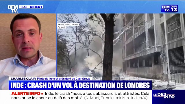 Crash en Inde: Il constituerait pour un Boeing 787, le premier accident de ce type d'avion depuis sa mise en service en 2011 , affirme Charles Clair, pilote de ligne