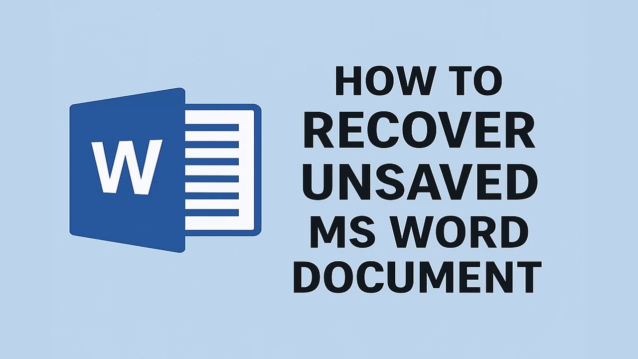 How do I recover a Word document Unsaved or accidentally deleted in Windows 11 / 10 / 8 / 7
