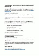 Best Homeopathic Treatment for Allergy Near Malshiras – Natural Relief at Atharva Homeopathic Clinic