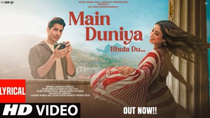 New Song 2025 !  New Hindi Song ! Main Duniya Bhula Du ! Siddharth and Janhvi ! Romantic Song  Video
