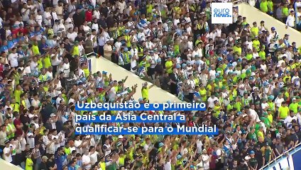 Uzbequistão celebra a histórica qualificação para o Campeonato do Mundo com uma vitória contra o Qatar