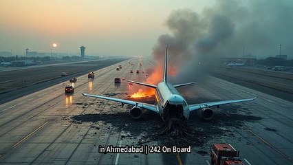Air India Plane Crashes During Takeoff in Ahmedabad | 242 On Board
