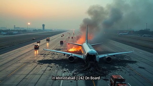 Air India Plane Crashes During Takeoff in Ahmedabad | 242 On Board