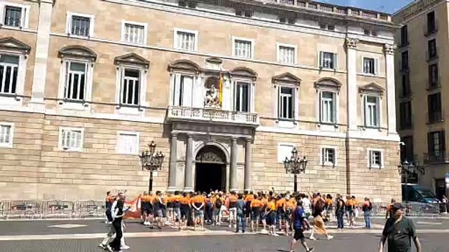 Manifestación de los trabajadores de RDM en Barcelona