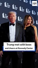 Trump met with boos and cheers at Kennedy Center