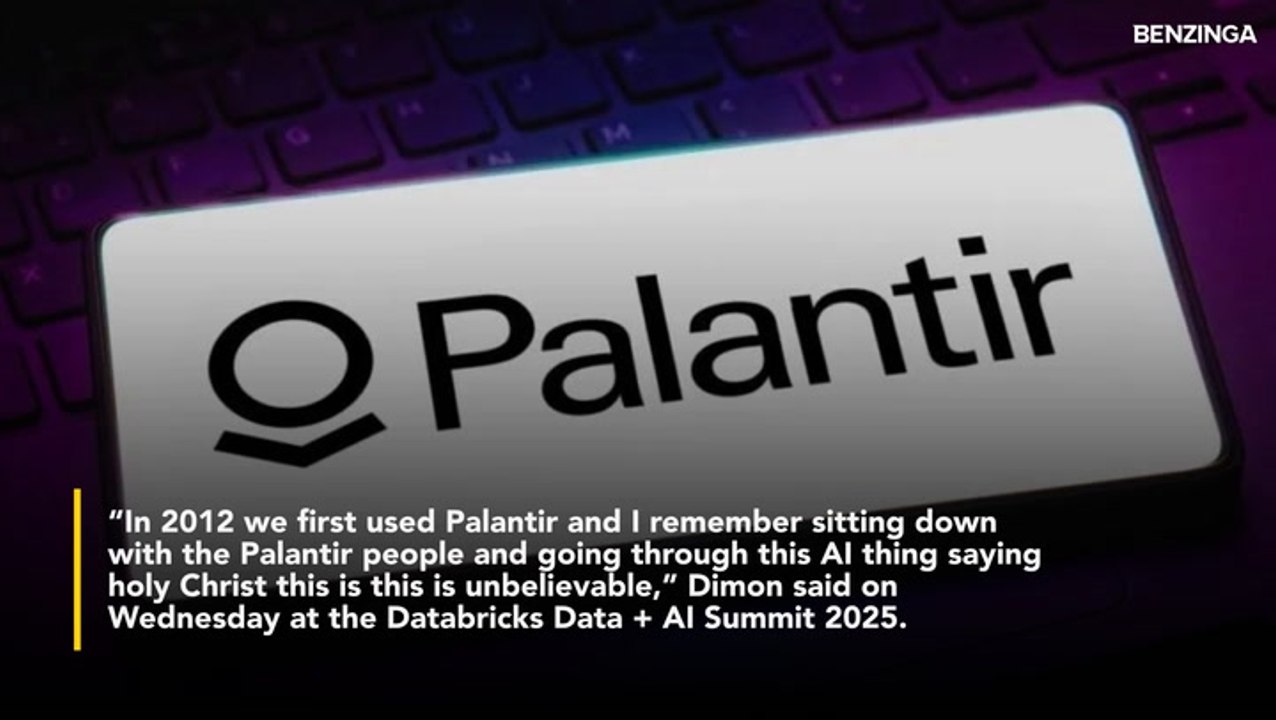 Jamie Dimon Recalls First Palantir Meeting- 'This Is Unbelievable—' JPMorgan Now Has 600 AI Use Cases, $2 Billion Annual Investment On AI