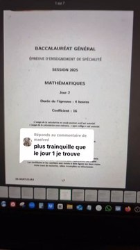 Analyse du Sujet Bac de Maths Asie Jour 2 2025 tombé le 12/06/25#bac #bac2025 #terminale #spemaths