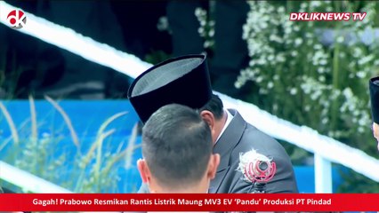 Prabowo Resmikan Rantis Listrik Maung MV3 EV ‘Pandu’ Produksi PT Pindad
