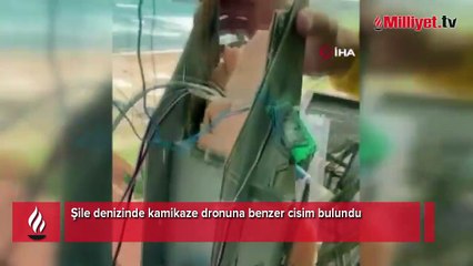 Şile sahilinde alarm: Denizde kamikaze dronuna benzeyen cisim bulundu